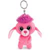 NICI Glubschis Schlüsselanhänger Pudel Mookie 9cm 45549, Abdominal Support Unisex bambini e ragazzi, Rosa/Viola, Taglia unica