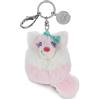 NICI 62832 - Portachiavi con Peluche a Forma di Volpe e Ciondolo Decorativo con Elegante Incisione, Perfetto Come Gioiello da Borsa o Portachiavi, 7 cm, Rosa