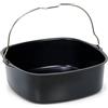 Patisse 02858 - Stampo quadrato, stampo apribile con manico per Friggitrice ad Aria Calda Air Fryer XL & XXL, Nero, 20 x 7 cm, acciaio rivestito senza PFAS