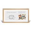 RahmenMax® Morena - Cornice portafoto in legno, 22 x 55 cm, da appendere/cornice, su misura, in MDF, decorazione in faggio con vetro acrilico trasparente da 1 mm