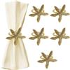DONGKER Set di Anelli per Tovaglioli Marino, 6 Pezzi Portatovaglioli a Forma di Foglia di Aragosta/Conchiglia/Stella Marina/Cavalluccio Marino, Porta Tovaglioli in Acciaio Inox per Feste Matrimoni Cene