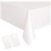 YAAVAAW Tovaglie usa e getta rettangolari usa e getta in plastica per picnic, baby shower, matrimoni, Natale, feste di compleanno, 137 x 274 cm