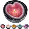 Generico Crystal Geode Candle,Crystal Scented Candles Resin Craft Ornament,Creative Fun Candle Bowl Decoration for Home Tabletop