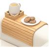 KINDLUME Tavolino Da Divano, Vassoio Da Divano, Posatazas Reposabrazos Sofa, Tabla Reposabrazos Sofa, Vassoio Appoggiabracci Antiscivolo Organizzatore, per Bevande, Cellulare, Telecomando, Snack