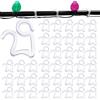 ZDQC 120 Pezzi Ganci per Grondaie,Ganci per Luci Grondaia,Ganci per Esterni,Ganci per Grondaia Plastica