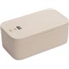 LUPATDY Piccola scatola con serratura a combinazione, scatola di sicurezza portatile per medicine, cellulare, snack, mini cassaforte per frigorifero, ufficio e viaggi, 24 x 13 x 9,6 cm, bianco