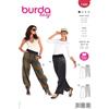 burdastyle Burda B7400 - Cartamodello per Realizzare Pantaloni Ampi da Donna, Taglie Varie, 19 x 13 cm