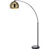 Teamson Home Lampada da terra LED Illuminazione Oro Moderna Arquer Versanora VN-L00012-EU