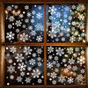 GeeRic Fiocchi di Neve Adesivi Vetrina GeeRic Adesivo Natale Finestra Rimovibile Decorazioni Natalizie Fiocco di Neve Stickers da Vetro Natale Vetrofanie Adesivi per Casa Negozio Soggiorno