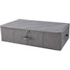 iwill CREATE PRO 70 * 40 * 18cm, Scatola portaoggetti Grande Pieghevole con Coperchio, Misura Speciale per sotto Il Letto, Divano, Armadietto, Cesta Organizer per Scarpe, Grigio Scuro