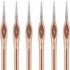 golden maple Set di 6 pennelli per pittura in miniatura, set 5/0, pennelli professionali per artisti, mini pennelli piccoli per adulti, acrilico, acquerello, modello, dipingere con i numeri, oro