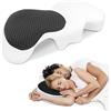HOMCA Cuscino per Coppia con Buco per Braccio, Cuscini Memory Foam, Cuscino per il Braccio per Dormire, Cuscini Abbraccio per Coppie di Grandi Dimensioni, Federa Removibil, 72x37x15cm