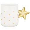 Alessi Delight NZ01 - Mug Natalizia in Porcellana Decorata, 37 cl, Bianco e Oro