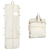 Univivi Borsa per abiti da sposa, 182 cm, colore: beige | Lunga damigella d'onore, 4 tasche con zip, lunghezza intera con manici regolabili, per donne da viaggio