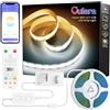 OULARA WIFI Striscia LED COB CCT compatibile con Alexa,24V Striscia LED Dimmerabile 2700K-6500K da 6m set di Strisce LED con Telecomando RF e Alimentatore per l'illuminazione fai da te domestica