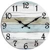 CHYLIN Orologio da parete silenzioso da 20,3 cm, funzionamento a batteria, stile rustico e costiero, decorativo, per bagno, cucina, camera da letto