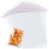 Rayconup 100 sacchetti di cellophane richiudibili, 7 x 13 cm, autoadesivi, piccoli sacchetti per caramelle, sacchetti in OPP, mini sacchetti con chiusura per biscotti