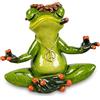formano Figura decorativa a forma di rana, yoga, hippie (rana seduta)