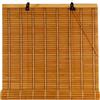 KOKANIGODVA Naturale Tenda a Rullo in Bambù per Esterno 80x90cm Tapparella Bamboo Avvolgibile Per Finestra/Porta,Tessuto A Mano,Tende Veneziane Legno Anti-UV Privacy Per Giardino Gazebo Terrazza