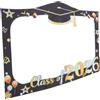 NESTINGHO Cornice Selfie Laurea Classe del 2026 in Poliestere Nero e Oro Striscione e Fori, Accessori per Cabine Fotografiche per Festa di Diploma ed Eventi Celebrativi