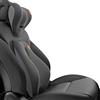 Ergocar Cuscino per Il Collo e Cuscino Lombare per Sedia da Ufficio/Auto/Gioco, Traspirante Memory Foam Cuscino Cervicale e Cuscino Lombare Supporto, Nero (Nessuna funzione di massaggio)