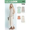 New Look 6461 - Cartamodello per Vestito, Tunica, Top e pinocchietti da Donna Colore: Bianco