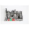 Designo Calamite da frigorifero 3D in metallo, souvenir per le vacanze di campagna, Londra, Parigi, NewYork, Berlino, Dubai, Amsterdam, Roma, Praga, Milano, Barcellona, Venezia (Lisbona)