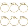 BEZHO, 6 bracciali con ciondoli, Catena 20cm, Serpente Regolabile, prolunga, moschettone, Gioielli Fai-da-Te, Regalo San Valentino, Oro