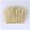 Blausky Passamontagna a piuma, 2 m, nastro in piume di struzzo, con frange, per cucito, artigianato, costumi fai da te, larghezza circa 10-15 cm, beige B