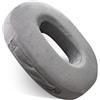 WEGREAT Cuscino ortopedico rotondo: cuscino per emorroidi, in memory foam, cuscino ortopedico, ergonomico, a ciambella, per auto, divano, sedia da ufficio, seduta (38 x 30 x 7 cm)