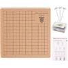Hayaww Tavola Macramè 18×18cm - Mini Board Per Progetti Con Istruzioni, Lavagna E Spilli Per Intrecciare Braccialetti E Spago Annodato