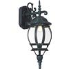 BAKAJI Lampione Vittoriano Classico da Giardino in Alluminio Lampada Lanterna Colore Grigio Finitura Anticata Verde Bronzo IP44 E27 (1 Luce Parete Sotto)