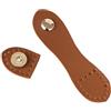 Blausky 2 pezzi, 11 x 2,5 cm, chiusura in pelle per borse all'uncinetto, bottoni di ricambio per cucito, bottoni a pressione, accessori per il fai da te, per portafoglio, cellulare, cellulare