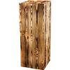 Decorativo Supporto legno, blocco naturale, decorazione in tronco d'albero, portacandele da pavimento, colonna per fiori, stabile e durevole, pino oliato, 80x30x30 cm