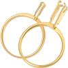 SUNNYCLUE 1 scatola 2 misure Strumento per Provare Anelli In Oro Supporto per Pietre Preziose In Metlega Supporto per Cristalli di Diamanti Supporto per Espositore con Griffe per Gioielli per Pietre S