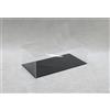 ORUS - Teca con base nera 60 x 30 x 20h cm.