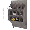 NELLHOMY Organizer per Scarpe Sopra La Porta(1 Confezione),Vari Scomparti con Portascarpe a 6 Ganci per Scarpe,Portascarpe Salvaspazio,per Vestiti, La Casa, Sacco,Accessori (Grande)