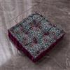 Surwin Cuscino Quadrato Cuscino Meditazione Stile Marocchino Materasso da Pavimento Cuscini per Esterno Cuscino Yoga per Soggiorno, Camera da Letto, Patio e Altro (40x40cm,D)