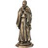 Generico STATUA RESINA BRONZO PADRE PIO + CROCE METALLO DORATA .VARIE DIMENSIONI.MADE IN ITALY. (20)