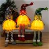 Bseical GnomoNatale con LED, Elfo Accessori, Gnomi Luminosi, Elfo Babbo Peluche, Decorazioni per Casa, Albero Natale, Tavolo, Camino