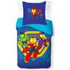 Jay Franco Set di biancheria da letto per bambini Marvel Iron Man e i suoi fantastici amici, super morbido, con federa, solo copripiumino incluso, piumino non incluso, blu, 2 pezzi, per letto singolo