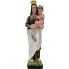 OVUNQUE PROTEGGIMI Statua Madonna del Carmine 30 cm in Polvere di Marmo, Nostra Signora del Monte Carmelo con Scapolare, Statua Sacra Dipinta a Mano per Preghiera, Casa e Regalo Religioso
