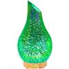 Recalma Diffusore di Oli Essenziali, Umidificatore Ambiente Vetro 3d soffiato a mano, Diffusore Di Aromi, oli essenziali, Diffusore Universale, Profumatori Ambiente con 7 Diversi Colori di Luce