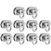 Hapivida Twist Turn Lock per Borse, 10PCS Chiusura a Rotazione in Lega di Zinco per Borse, Fermagli Ovali Senza Viti per Portafogli e Borsette DIY