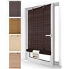 Sol Royal Tenda a Rullo in Bambù senza Fori 80x220 cm - Tenda Avvolgibile in Legno Naturale per Finestra Interna Marrone - Oscurante Protezione Solare e Privacy - BR7