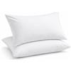Corredocasa Coppia Federe Percalle 100% Puro Cotone per Cuscino Letto, Morbidezza Effetto Seta con qualità Superiore, Made in Italy, Copricuscino Letto Chiusura con Patella (Bianco Scuro)