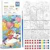 YUPDFGB 12 Pezzi Color Your Own Segnalibri Cartam, Libro di Pittura ad Acquerello Portatile, con Pennello, Libri Da Colorare, Carta per Pittura ad Acquerello, Regali per classe