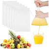 ZMaglorian 8 Pz Sacchetto Filtro Nylon - Misure (20x30cm) - per Birra, Frutta, Verdura.Telo Filtrante per Spremiagrumi, Latte Vegetale, Colino di Cotone x Alimenti