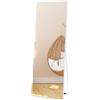 Vasemouh Specchio da Parete o da Terra con Cornice Bianca in PVC 150x51cm