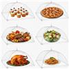 Ikruidy 6 pezzi Coprivivande a Rete Pieghevole 17 pollici AntiInsetti Copri Alimenti Riutilizzabili pop-up Tenda Copertura Alimenti per Cibo BBQ Feste Buffet Campeggio